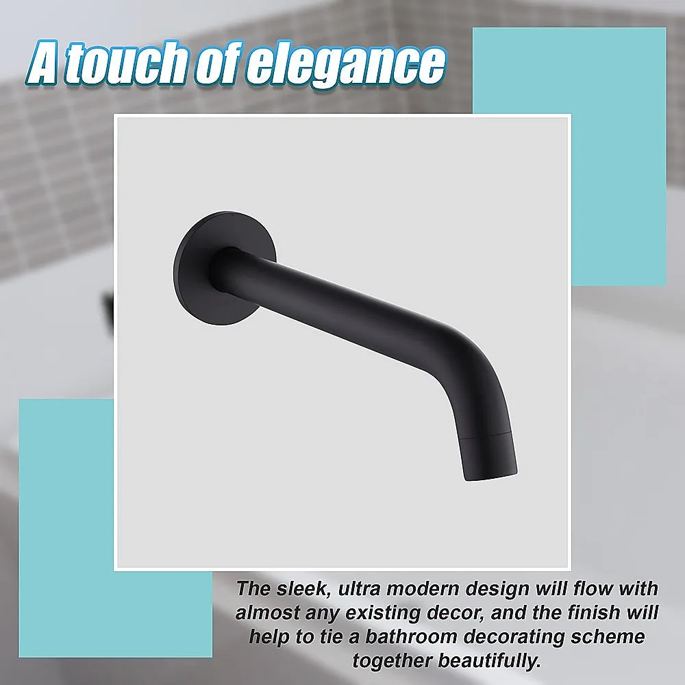 220mm Bath Spout | Matte Black Finish