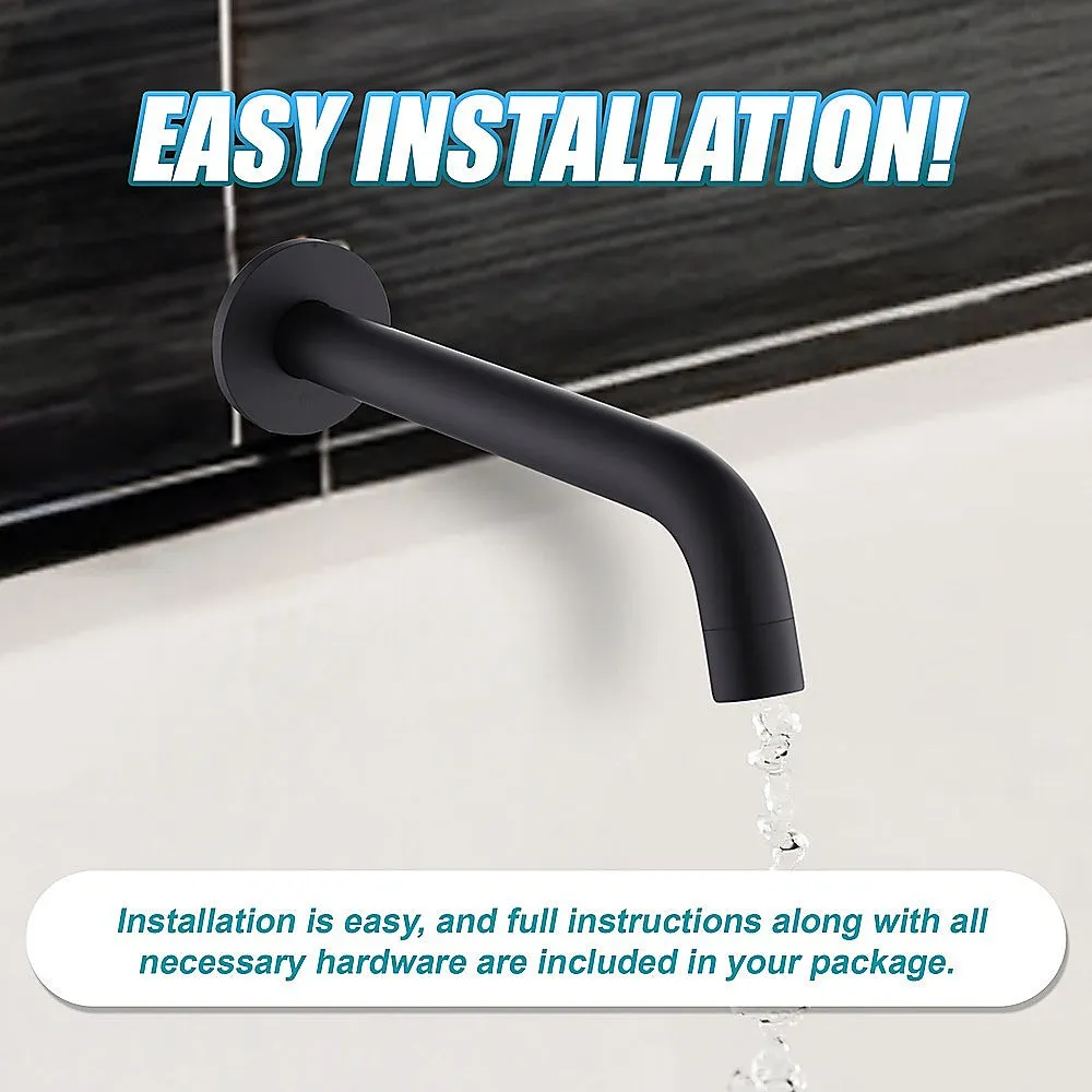 220mm Bath Spout | Matte Black Finish