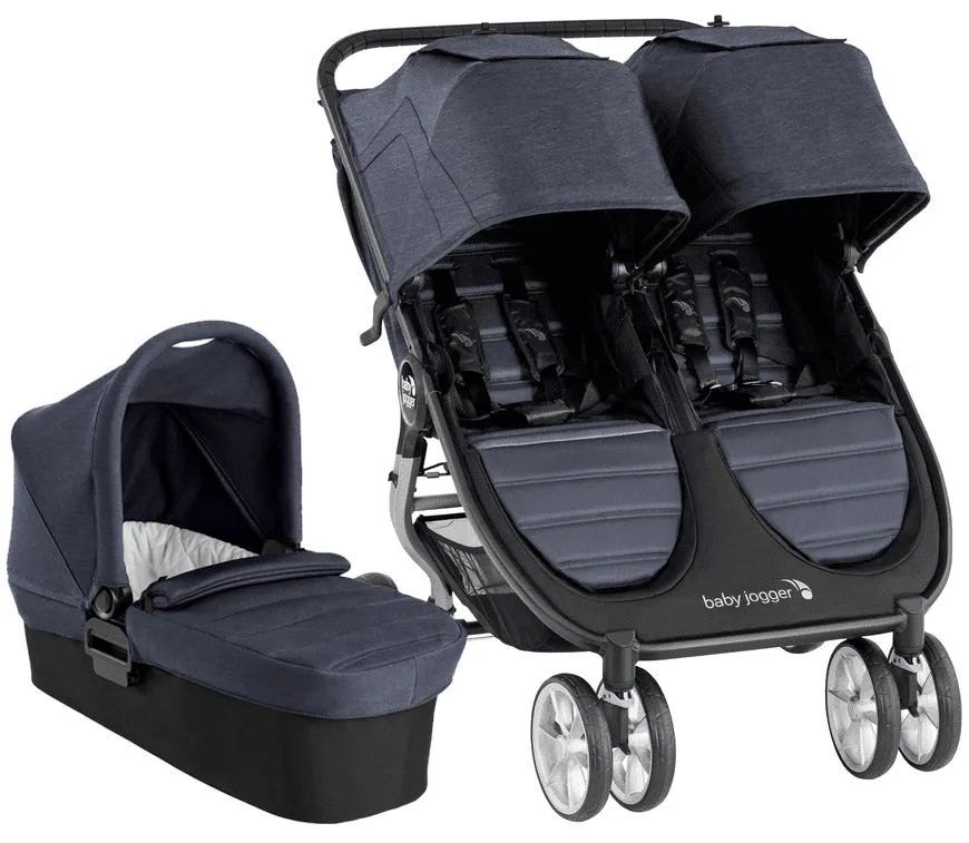 Baby Jogger City Mini 2 Double Stroller   Pram Bundle - Carbon