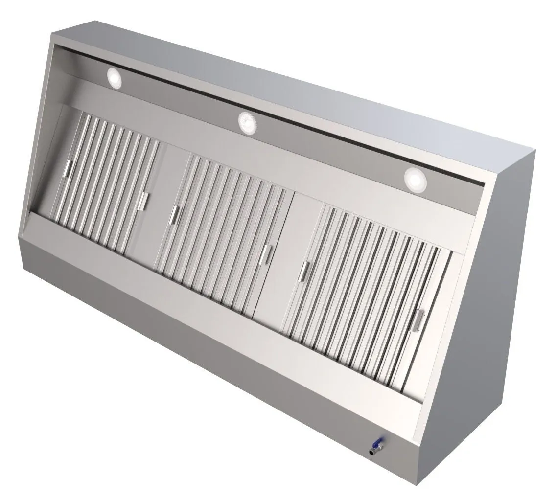 Combisteel Stainless Steel Wall-Mounted Extraction Hood 2000mm Wide - 7333.0615
