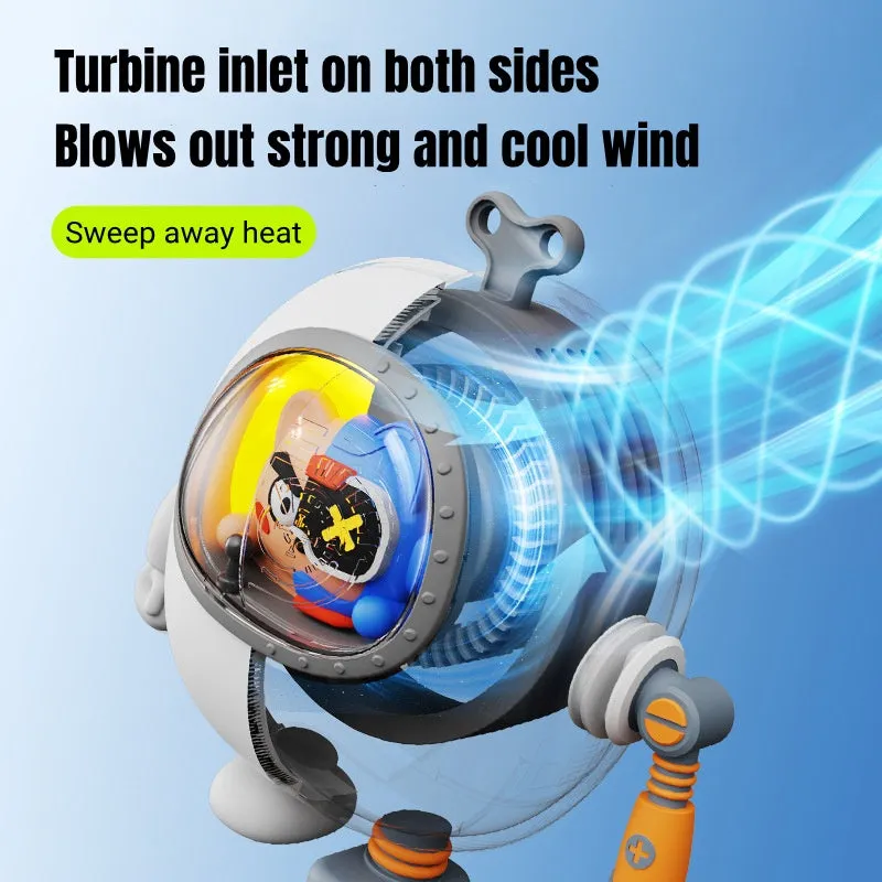 Cool Mecha Robot Mini Bladeless Neck Fan