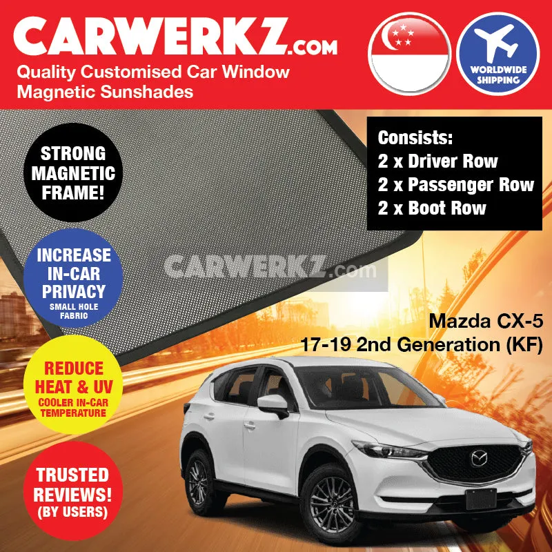 Customised Window Magnetic Sunshades for Mazda CX-5 2017-Current 2nd Generation (KF) Japan SUV