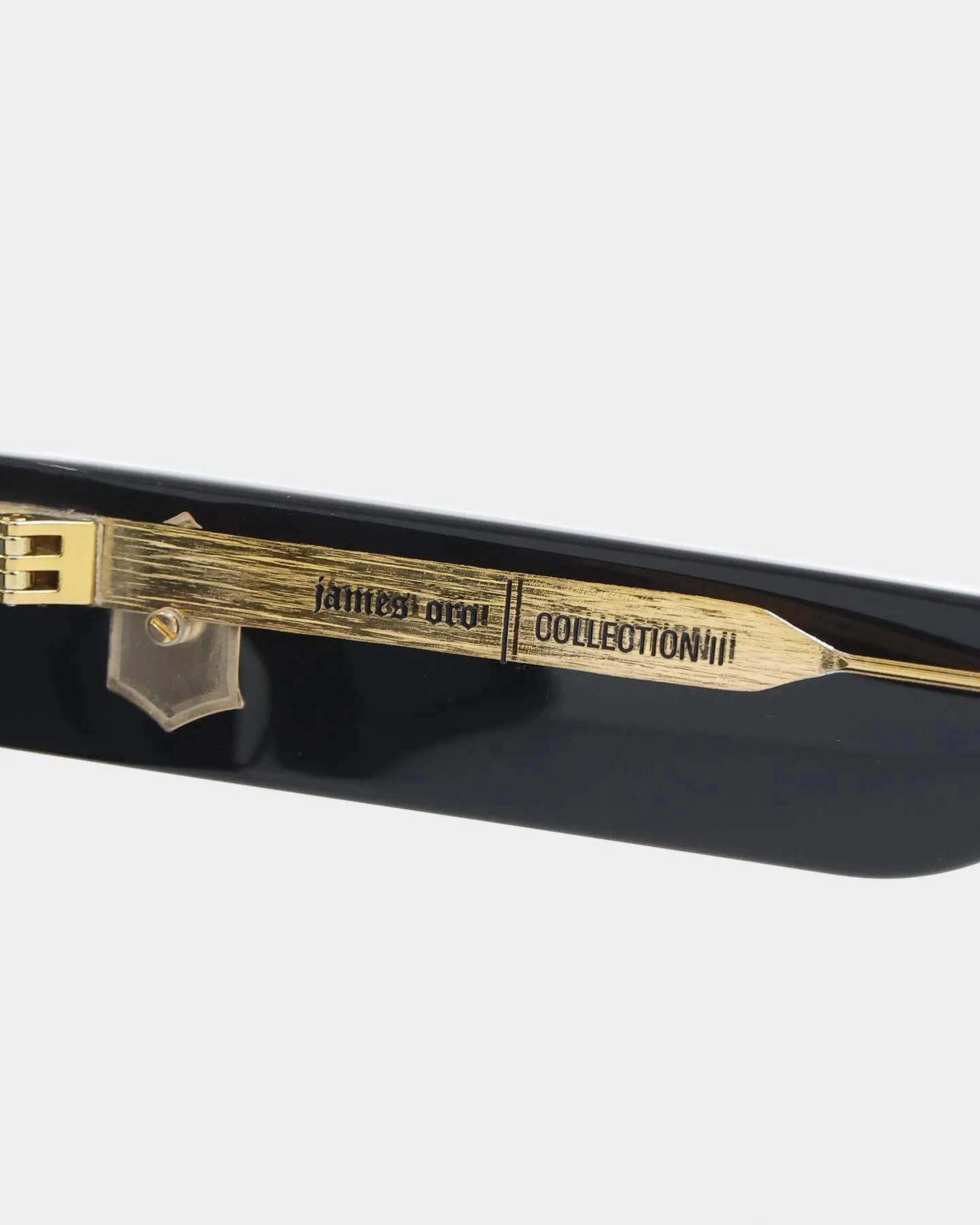 James Oro Black Icon Sunglasses Black