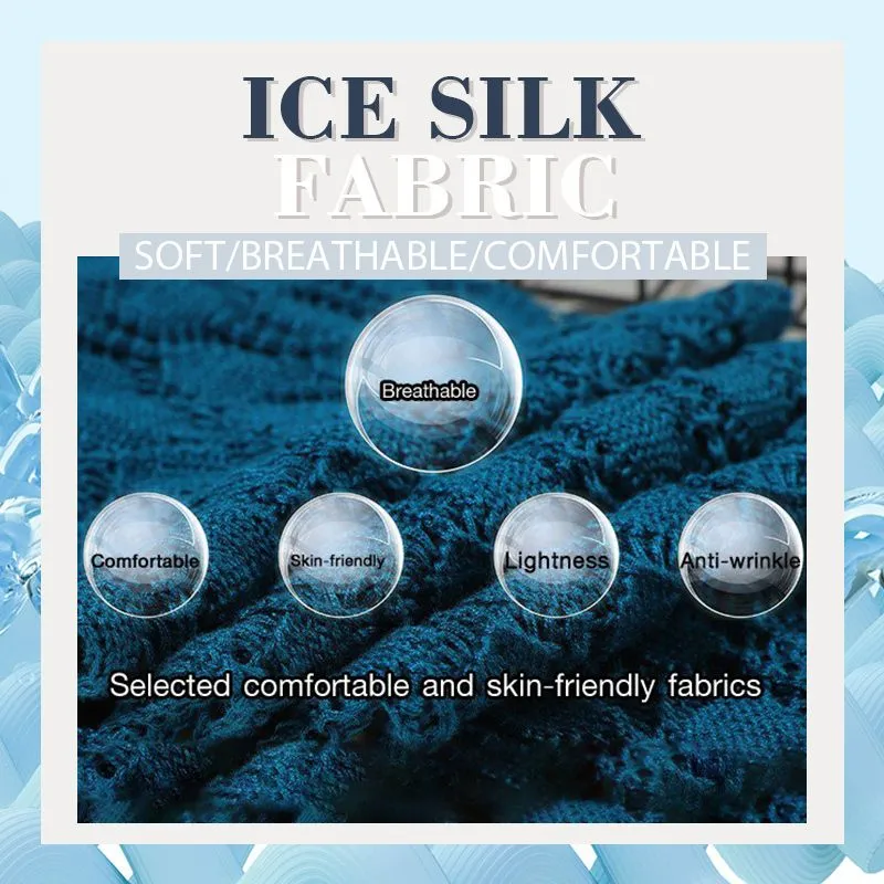Knitted Sun-proof Ice Silk Shawl (Gift Pearl Clips 6pcs/pack)