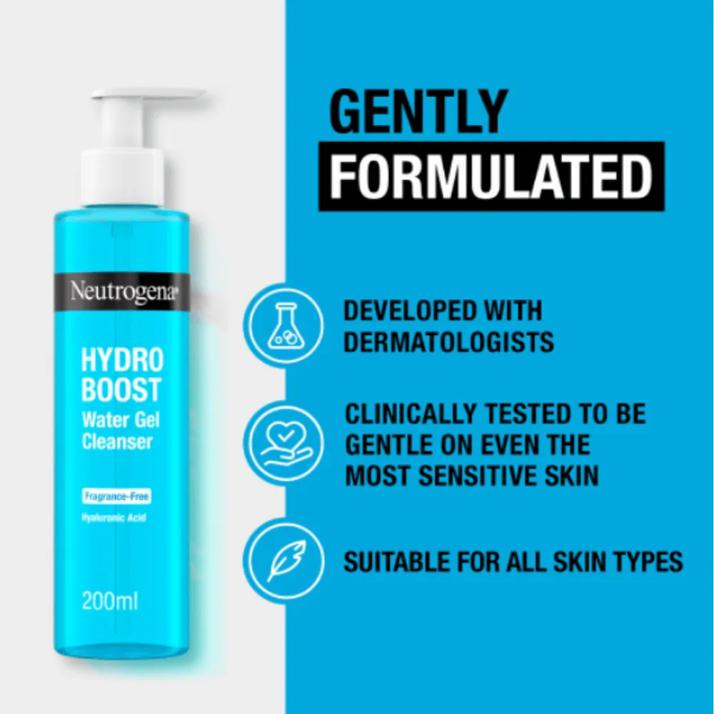Neutrogena Hydro Boost Fragrance-Free Water Gel Cleanser 200ml