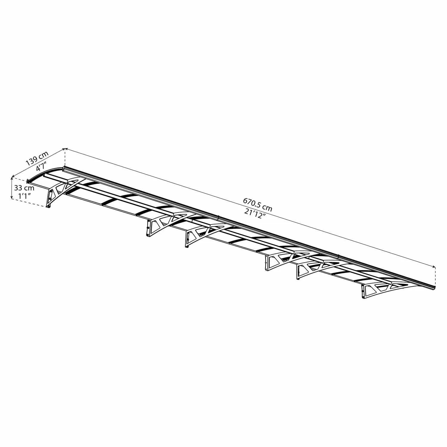 Palram Canopia Amsterdam Door Awning