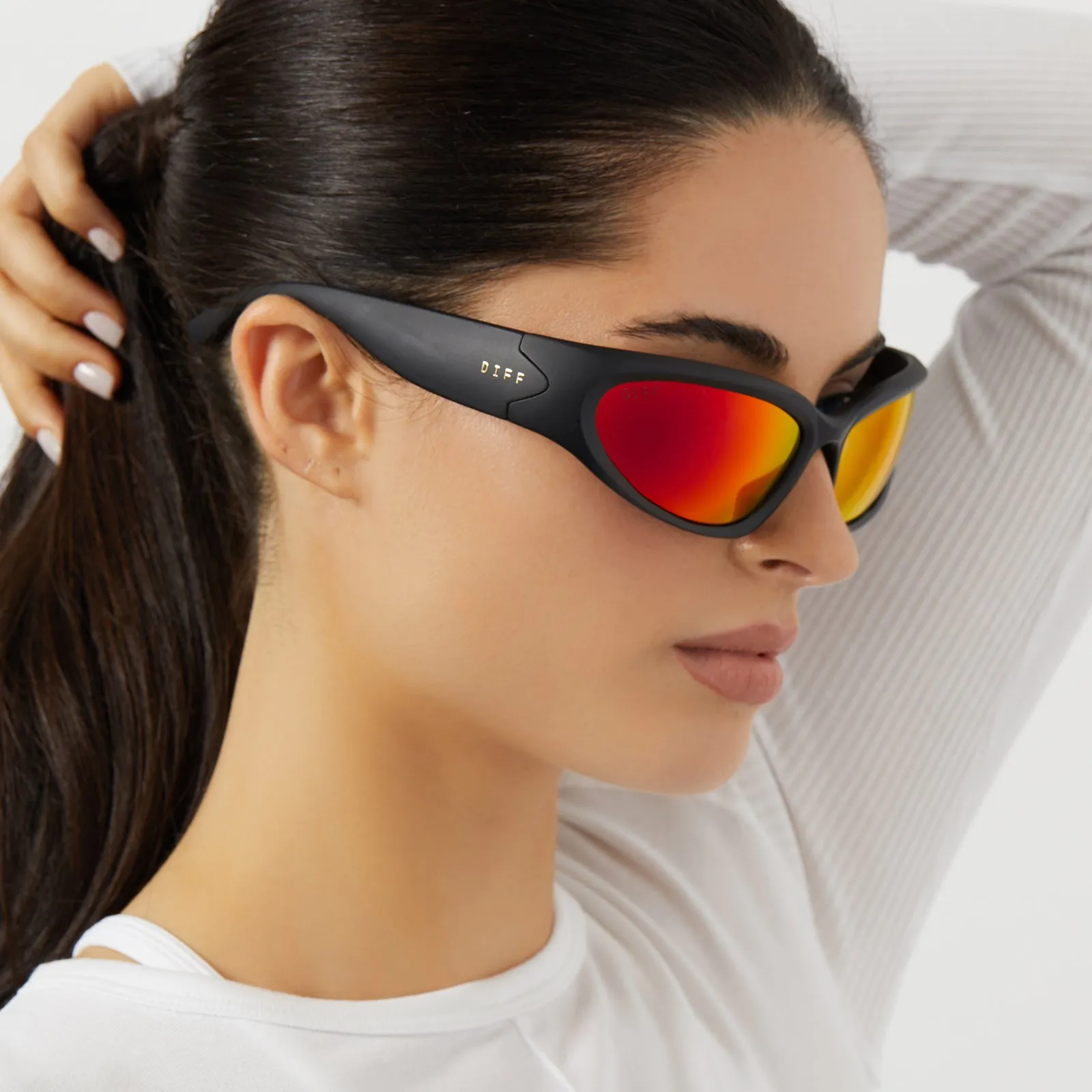 SIDE OUT - MATTE BLACK   SUNSET MIRROR   POLARIZED SUNGLASSES