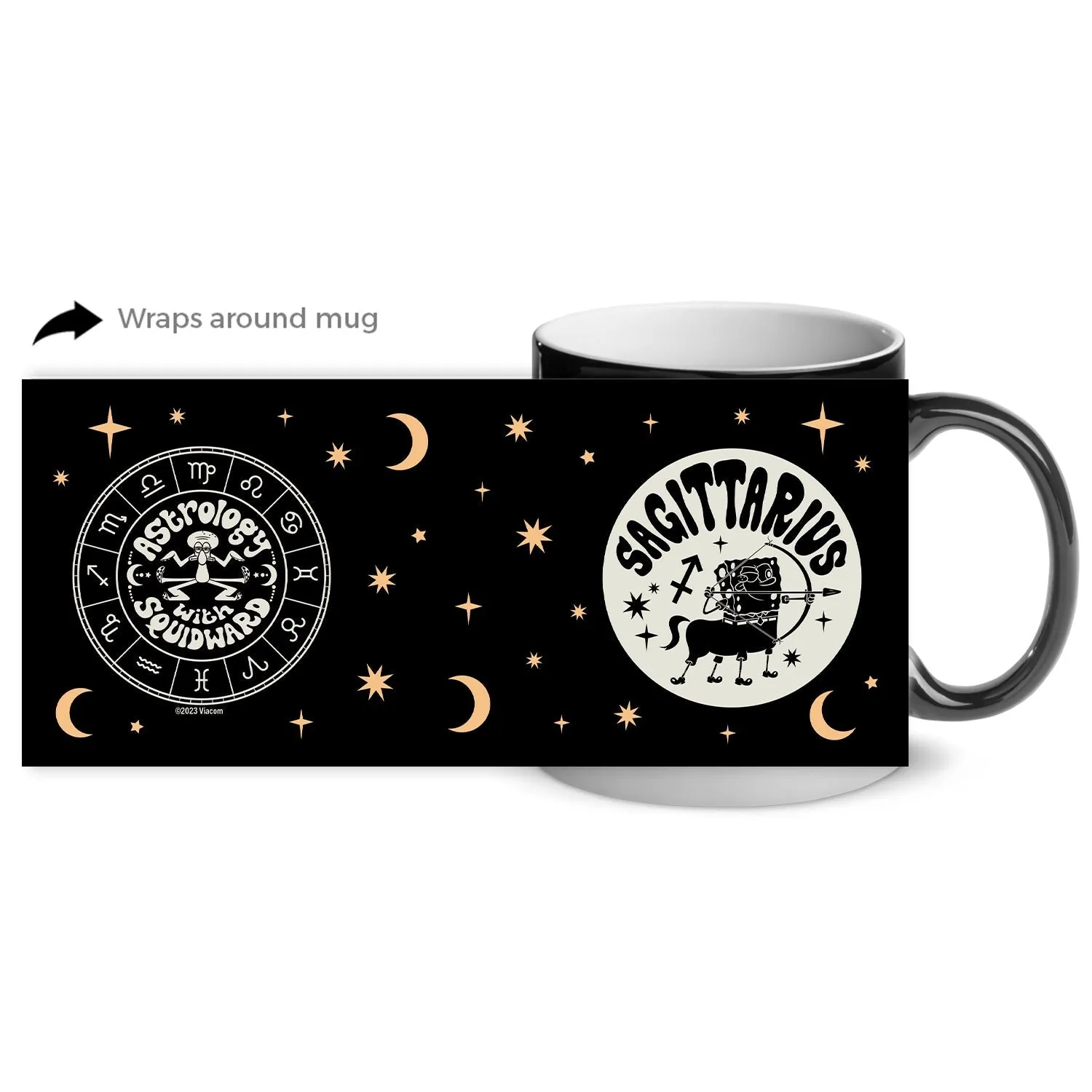 SpongeBob Astrology Matte Finish Heat Activated Mug