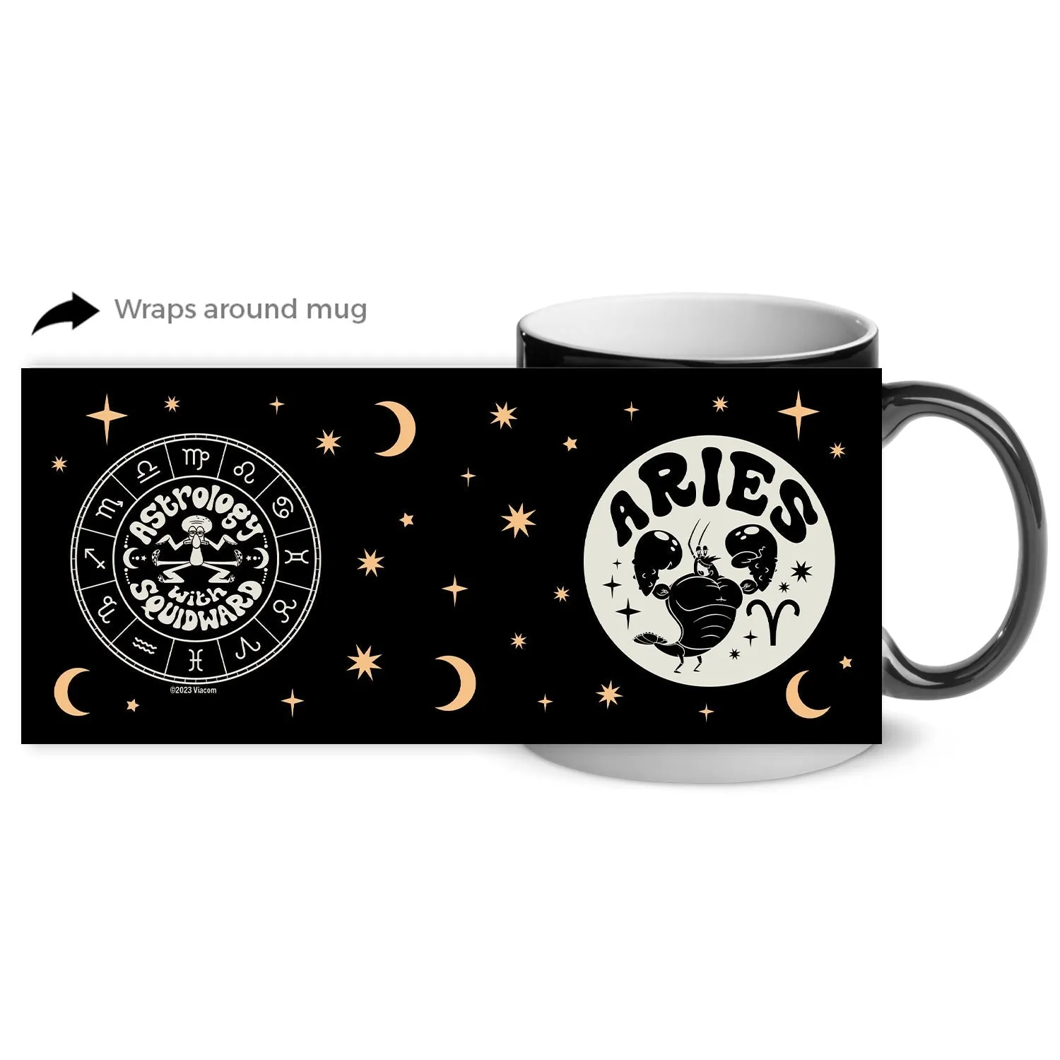 SpongeBob Astrology Matte Finish Heat Activated Mug