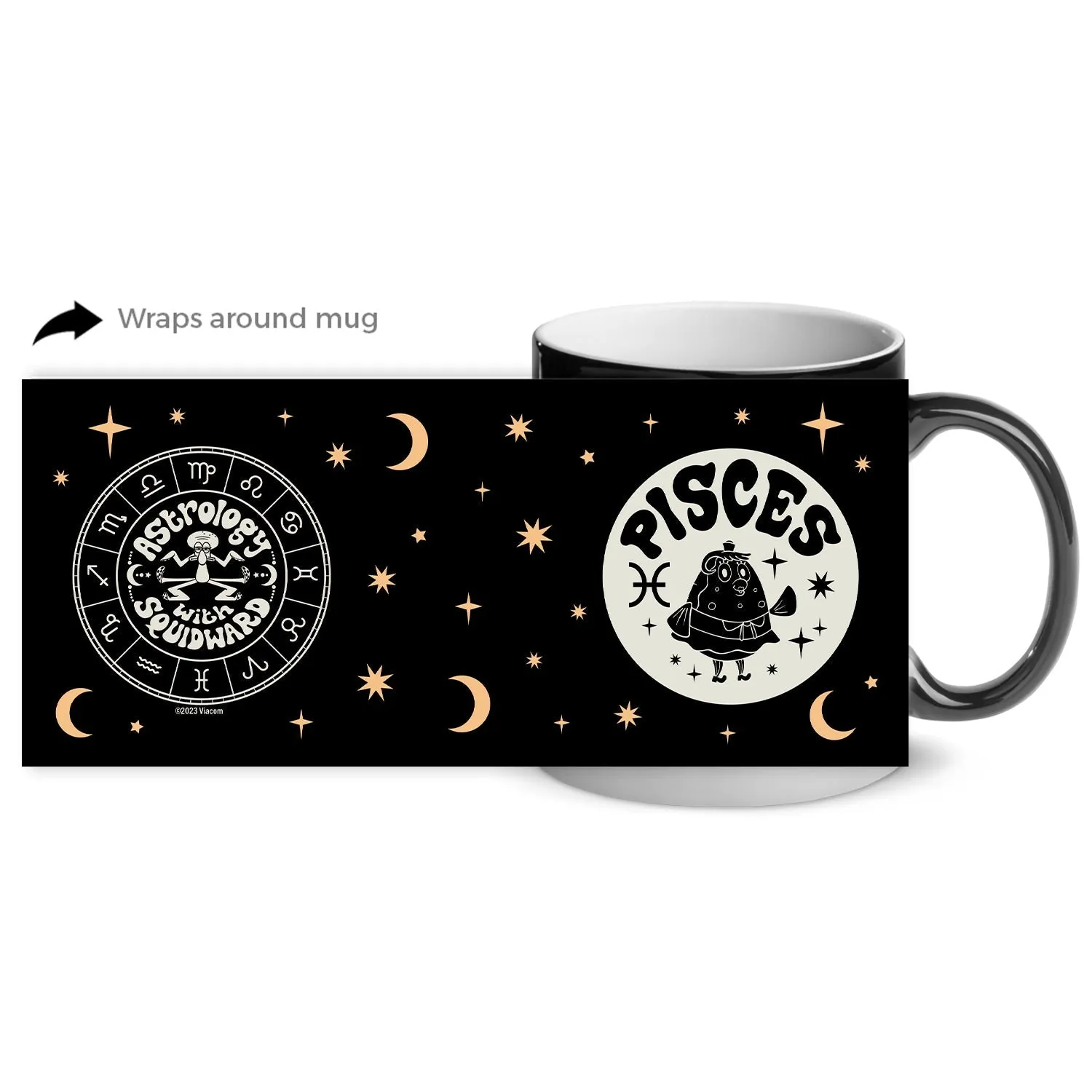 SpongeBob Astrology Matte Finish Heat Activated Mug