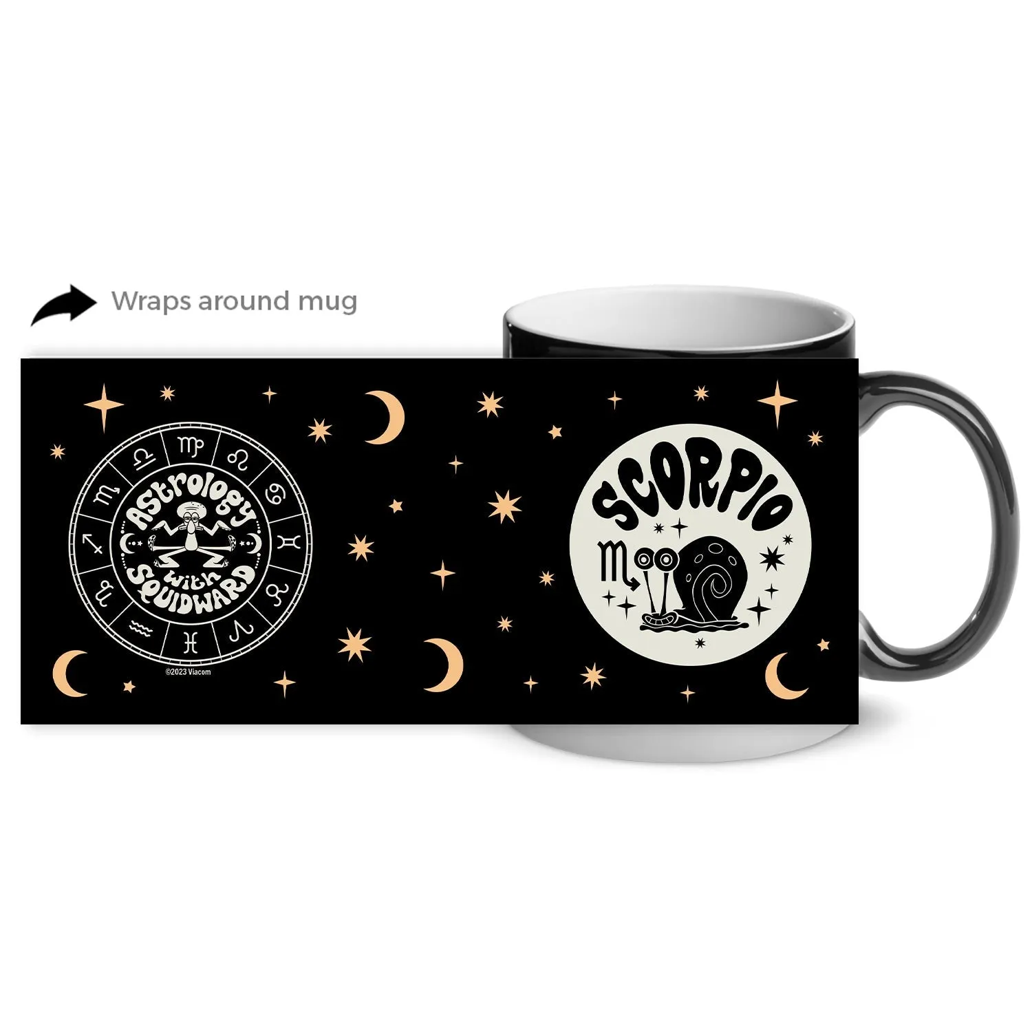 SpongeBob Astrology Matte Finish Heat Activated Mug