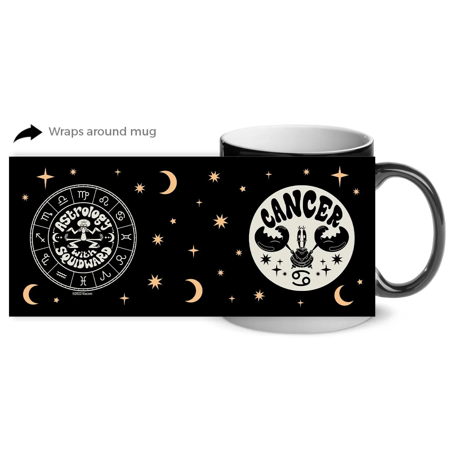 SpongeBob Astrology Matte Finish Heat Activated Mug