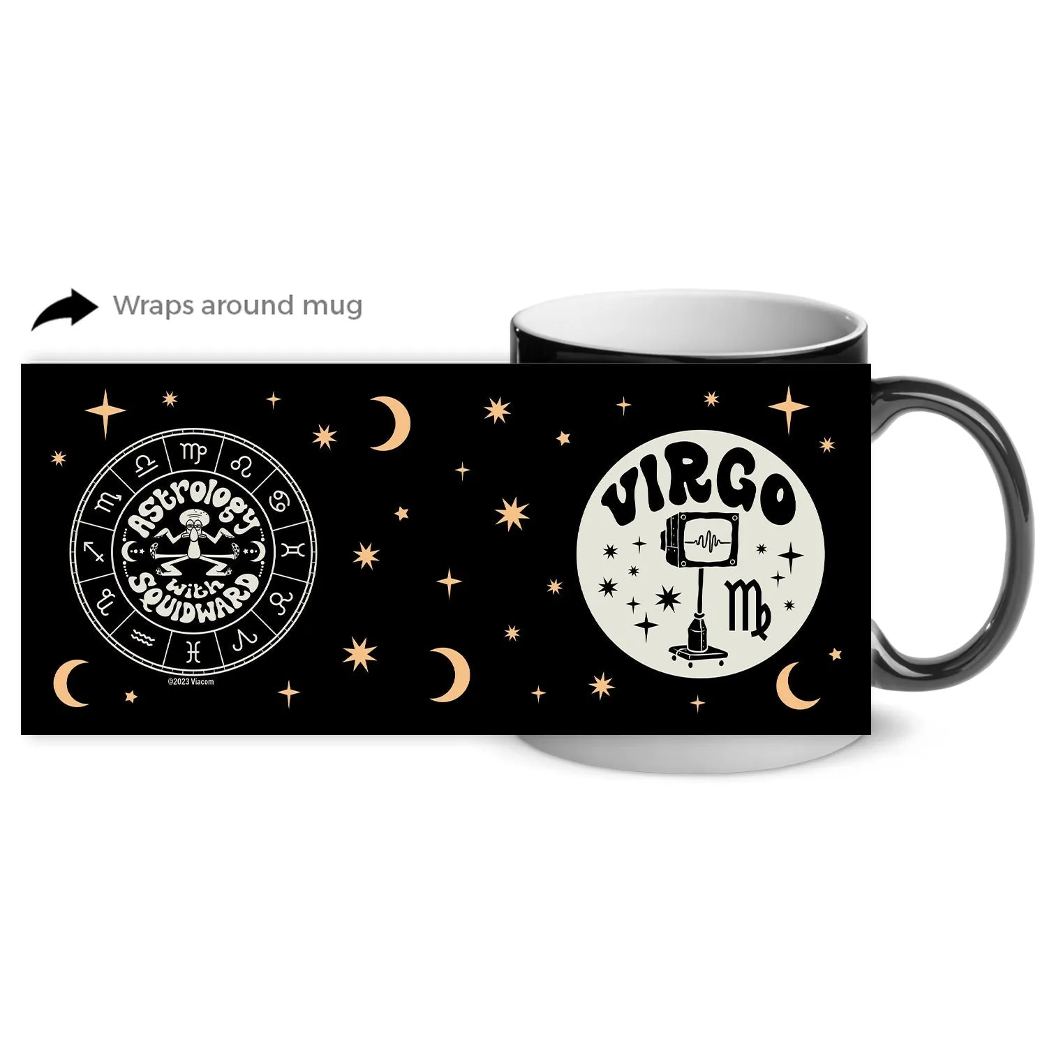 SpongeBob Astrology Matte Finish Heat Activated Mug